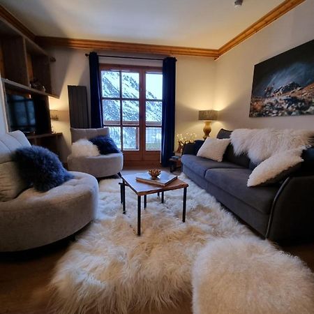 Arc 1950 Appartement De Standing Refuge Du Montagnard, Vue Incroyable Sur Le Montblanc, Skis Aux Pieds Acces Spa Et Piscine Les Arcs  Luaran gambar