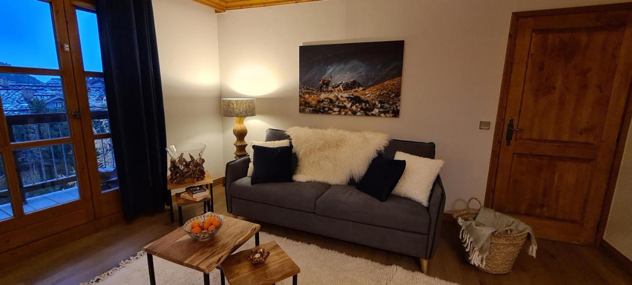 Arc 1950 Appartement De Standing Refuge Du Montagnard, Vue Incroyable Sur Le Montblanc, Skis Aux Pieds Acces Spa Et Piscine Les Arcs  Luaran gambar