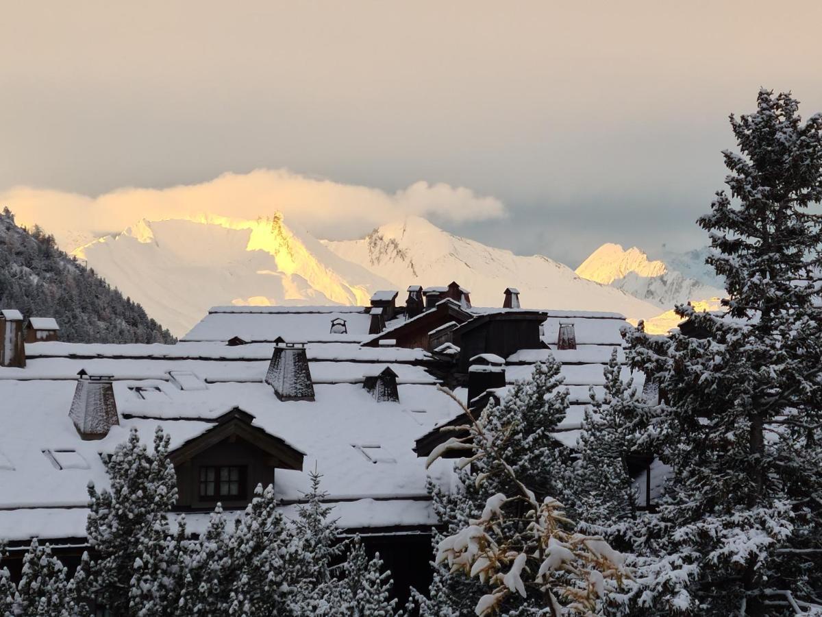 Arc 1950 Appartement De Standing Refuge Du Montagnard, Vue Incroyable Sur Le Montblanc, Skis Aux Pieds Acces Spa Et Piscine Les Arcs  Luaran gambar