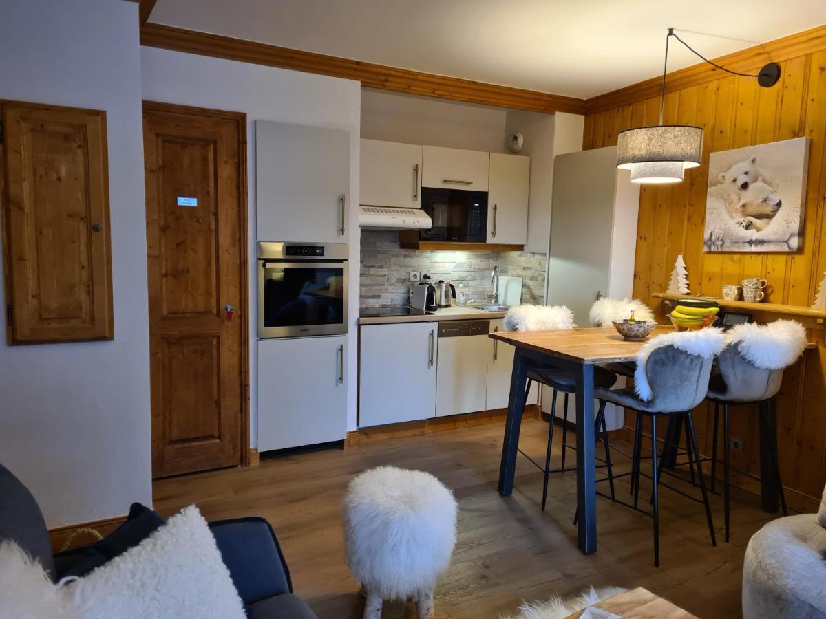 Arc 1950 Appartement De Standing Refuge Du Montagnard, Vue Incroyable Sur Le Montblanc, Skis Aux Pieds Acces Spa Et Piscine Les Arcs  Luaran gambar
