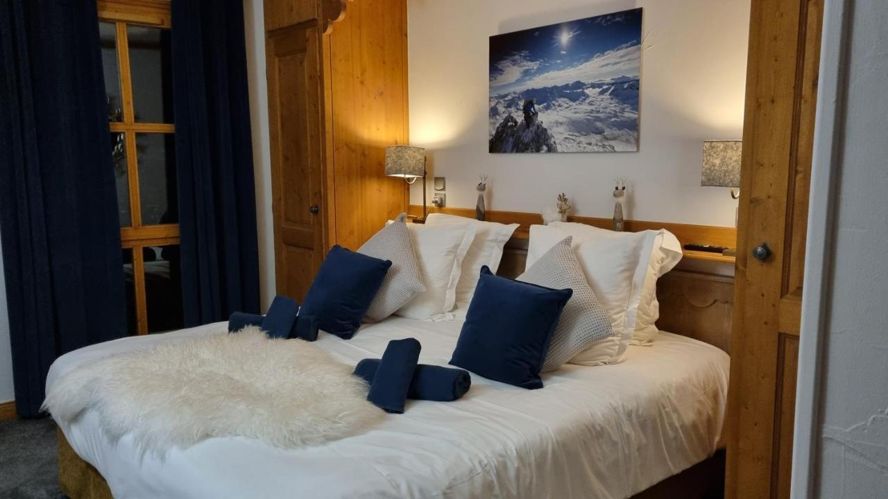 Arc 1950 Appartement De Standing Refuge Du Montagnard, Vue Incroyable Sur Le Montblanc, Skis Aux Pieds Acces Spa Et Piscine Les Arcs  Luaran gambar